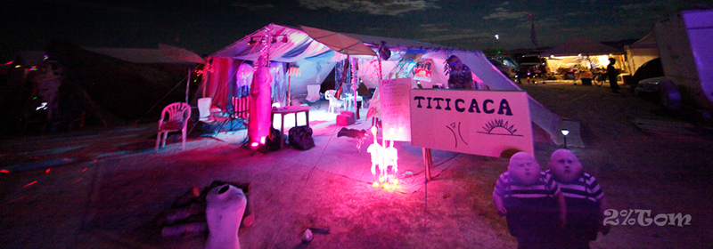 Camp Titicaca communal shade structure 2012